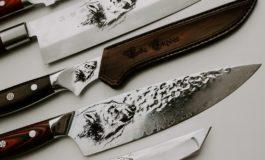 Laser engraving on kitchen knives
